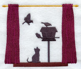 Kitty & Birds Silhouette