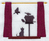 Kitty & Birds Silhouette