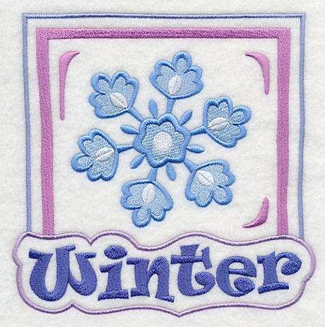 A View of the Seasons - Winter Snowflake