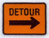 Detour Right Sign