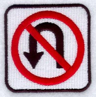 No U-Turn Sign