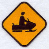 Snowmobile XING Sign