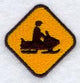 Snowmobile XING Sign