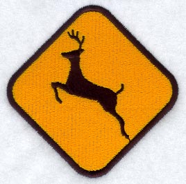 Deer XING Sign