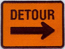 Detour Right Sign