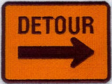 Detour Right Sign