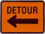Detour Left Sign