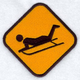 Sledding XING Sign