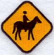 Horseback XING Sign