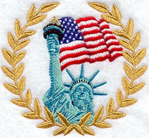 Statue Of Liberty W/Wreath