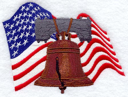 Liberty Bell & Flag