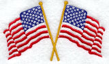 Crossed US Flags