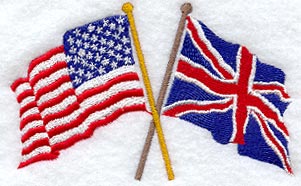 US & British paired flags