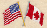 US & Canada paired flags