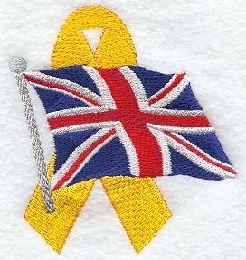 Ribbon & British Flag