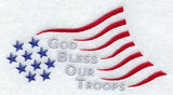 God Bless Our Troops Flag