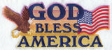 God Bless America w/Eagle & Flag