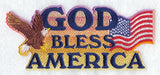 God Bless America w/Eagle & Flag