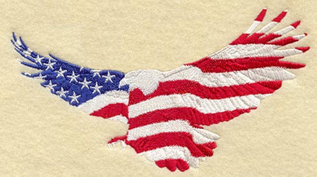 Flag & Eagle Silhouette - no text