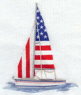 Patriotic Sailboat