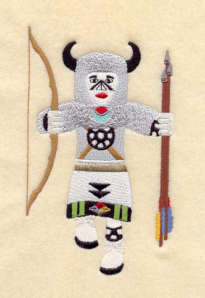 Buffalo Warrior Kachina