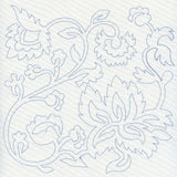 Jacobean Flower Quilting Square 1 (Single Run)