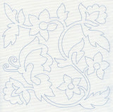 Jacobean Butterfly Quilting Square 2 (Single Run)