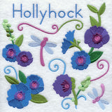 Hollyhock and Dragonfly Square
