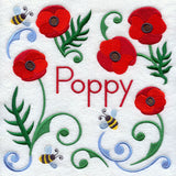 Poppy and Bumblebee Square