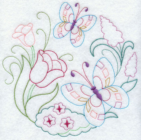 Butterfly Circle - Tulips (Vintage)
