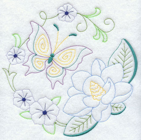 Butterfly Circle - Magnolia (Vintage)
