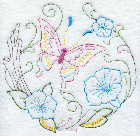 Butterfly Circle - Morning Glory (Vintage)
