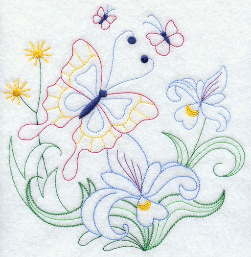 Butterfly Circle - Iris (Vintage)