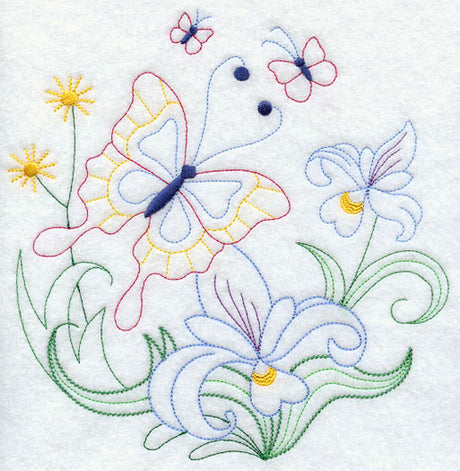 Butterfly Circle - Iris (Vintage)