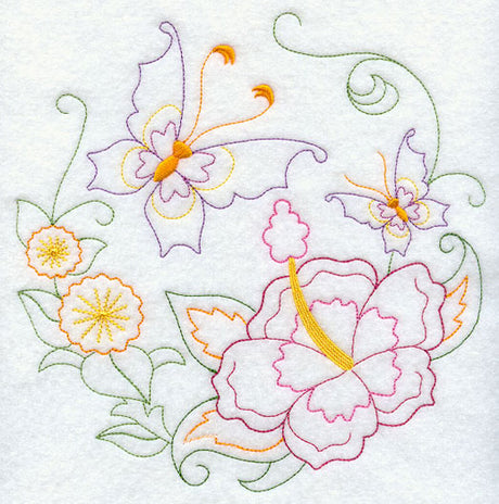 Butterfly Circle - Hibiscus (Vintage)