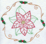 Vintage Poinsettia and Holly