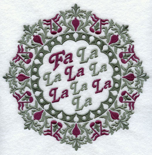 Christmas Wreath - Fa La La La La
