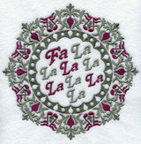 Christmas Wreath - Fa La La La La