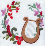 Christmas Music - Lyre Wreath