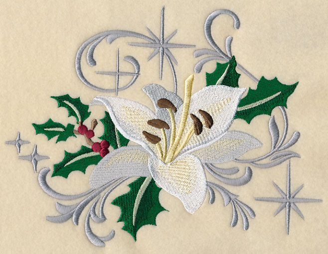 Christmas White Lily with Echoes