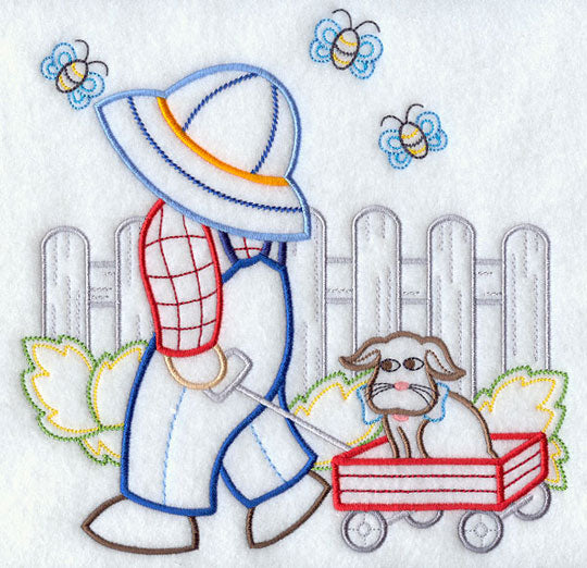 Suspender Sam & Gingham Dog