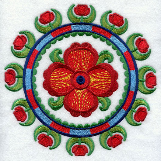 Suzani Poppy Medallion