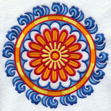 Suzani Gerbera Daisy Medallion