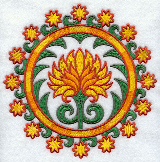 Suzani Chrysanthemum Medallion