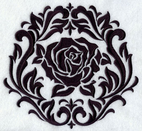 Framed Damask Rose