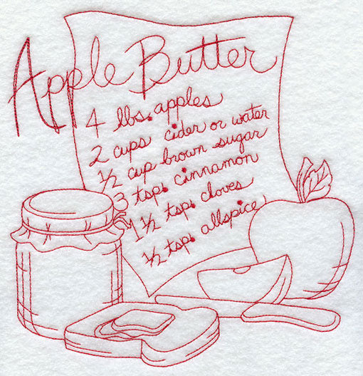 Apple Butter (Redwork)