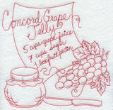 Concord Grape Jelly (Redwork)