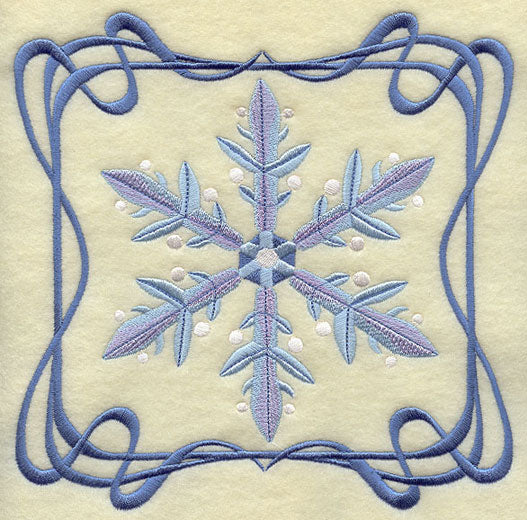 Four Seasons Nouveau Tile - Winter Snowflake