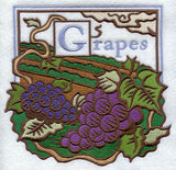 Grapes Woodcut