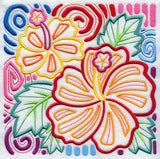 Mola Hibiscus Square